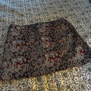 Tribal Snake Print Skort